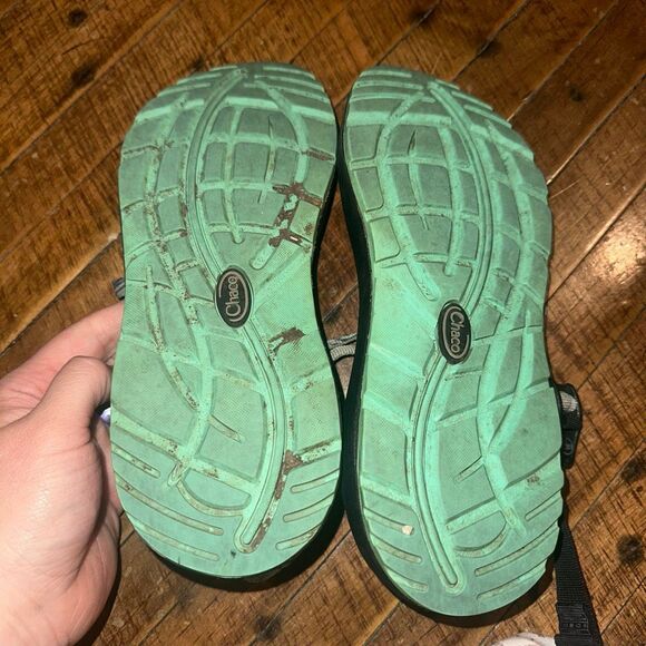 Chaco purple double strap orthotic arch support gorpcore 8 sandals - Picture 3 of 6